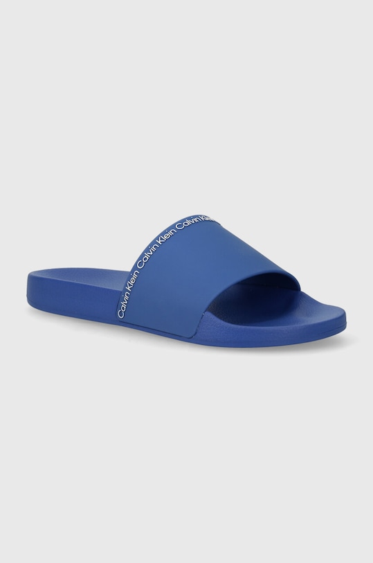 Шльопанці Calvin Klein POOL SLIDE RUBBER блакитний HM0HM00981