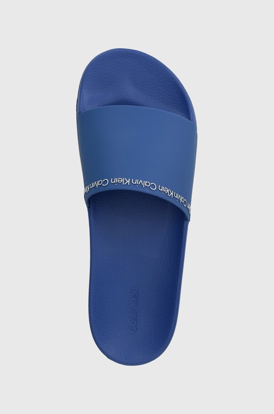 Шльопанці Calvin Klein POOL SLIDE RUBBER блакитний HM0HM00981