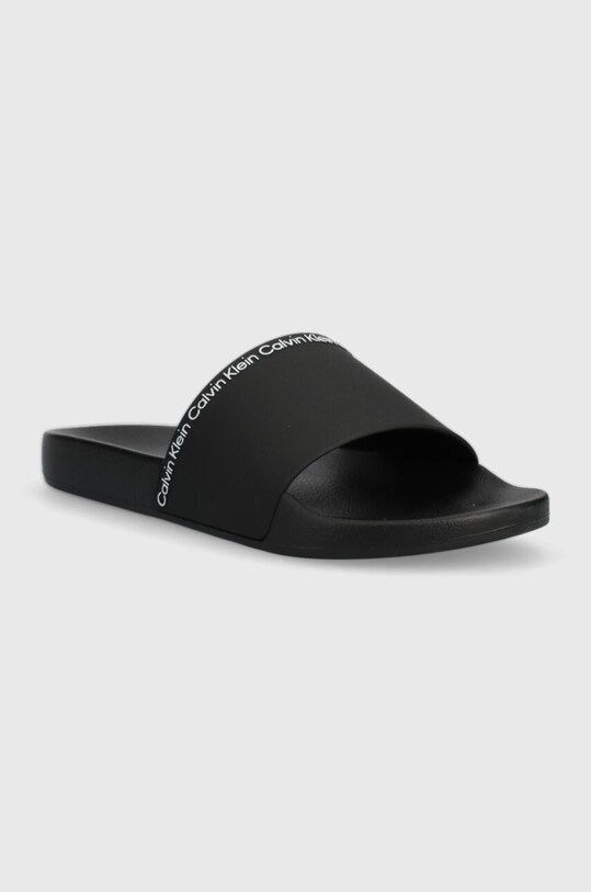 Calvin Klein papuci POOL SLIDE RUBBER HM0HM00981 negru SS25