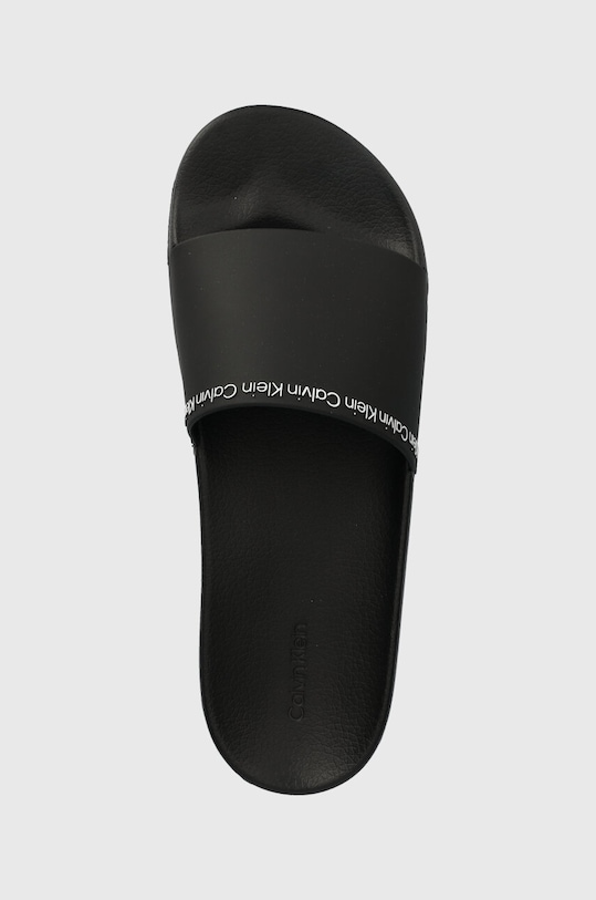 Šľapky Calvin Klein POOL SLIDE RUBBER čierna HM0HM00981