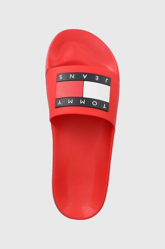 Pantofle Tommy Jeans POOL SLIDE ESS červená EM0EM01191