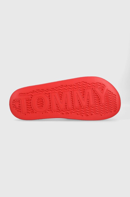 Tommy Jeans klapki POOL SLIDE ESS EM0EM01191 czerwony