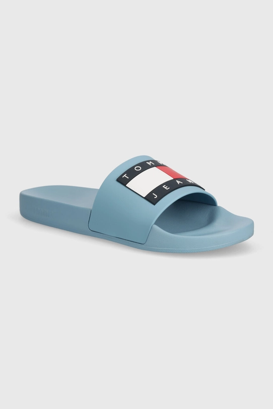 Tommy Jeans klapki POOL SLIDE ESS niebieski EM0EM01191