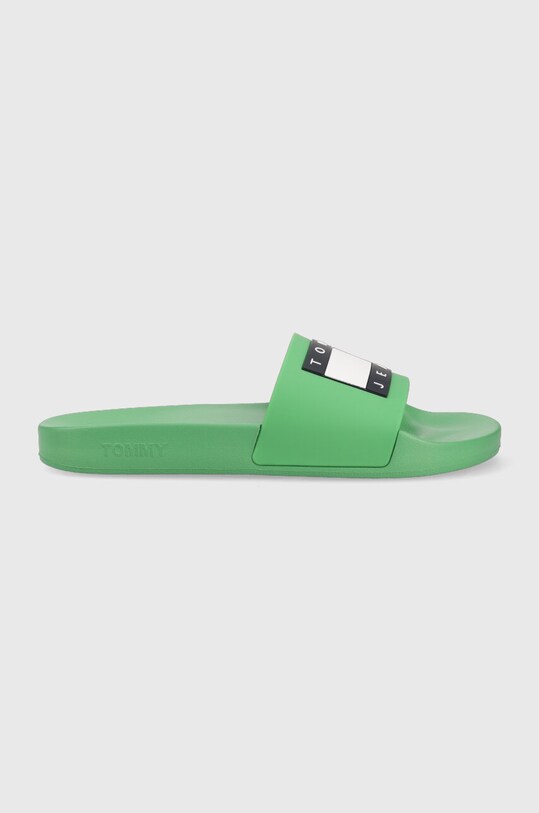 Tommy Jeans klapki POOL SLIDE ESS zielony EM0EM01191