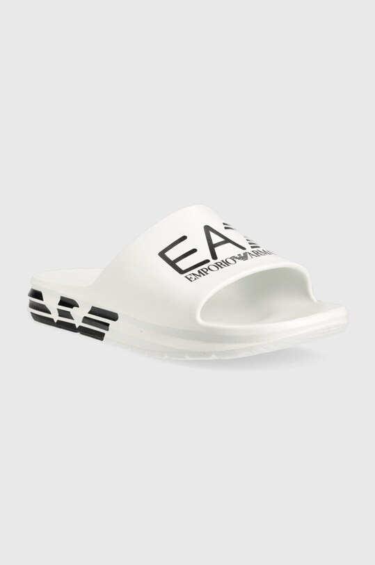 EA7 Emporio Armani papuci XBP008 XK337 D611 XBP008.XK337.D611 alb SS24