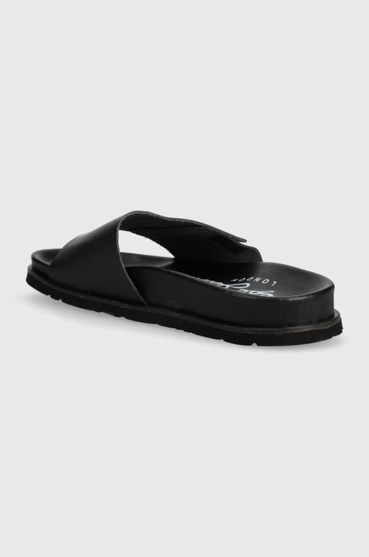 Obuwie Pepe Jeans klapki skórzane BIO PMS90105 czarny