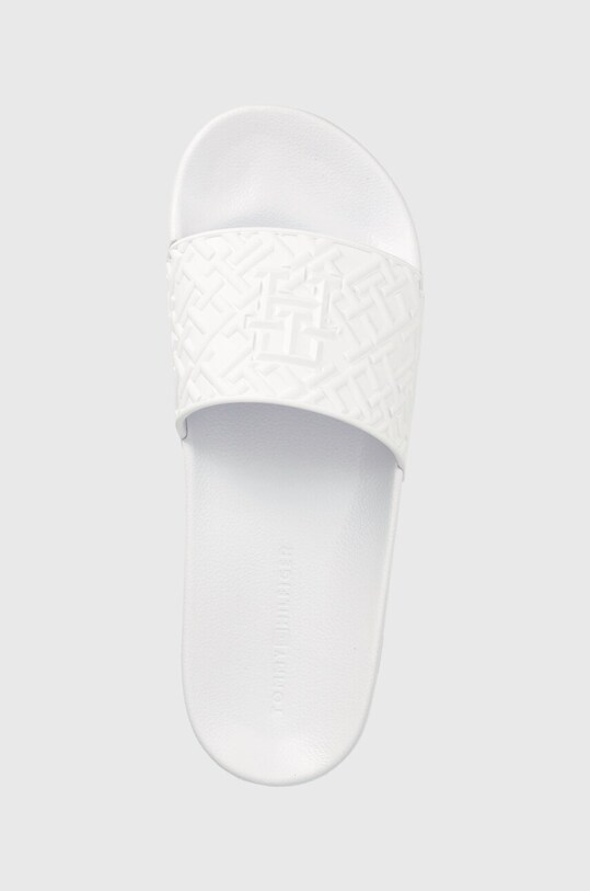 Шльопанці Tommy Hilfiger RUBBER TH MONOGRAM POOL SLIDE білий FM0FM04464