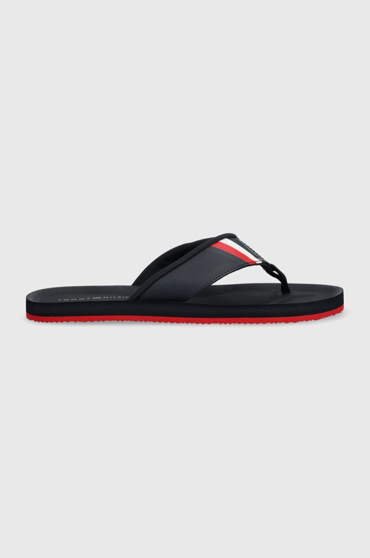 В'єтнамки Tommy Hilfiger COMFORTABLE PADDED BEACH SANDAL імітація лицьової шкіри темно-синій FM0FM04473