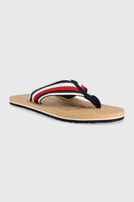 Tommy Hilfiger japonki HILFIHER CORK BEACH SANDAL FM0FM04475 granatowy SS23