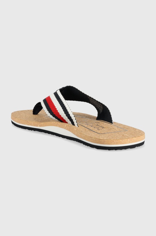 Obuwie Tommy Hilfiger japonki HILFIHER CORK BEACH SANDAL FM0FM04475 granatowy