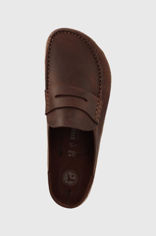 Birkenstock infradito in pelle Naples marrone 1025033