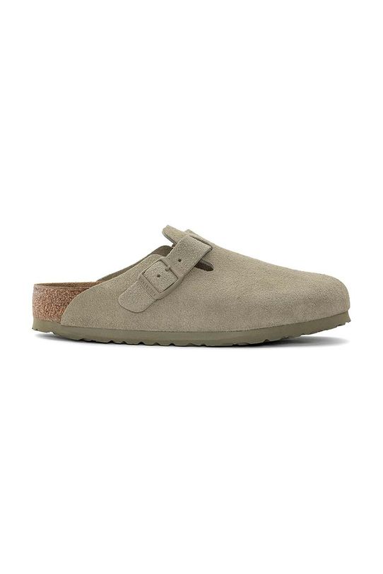 Birkenstock șlapi din piele întoarsă Boston