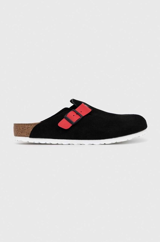 Παντόφλες σουέτ Birkenstock 1025939 Planet friendly μαύρο 1025939