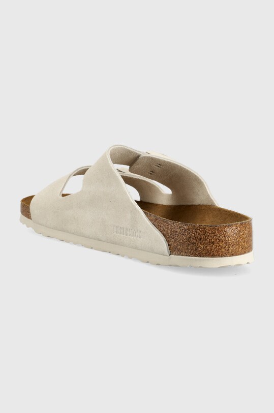 Обувь Замшевые шлепанцы Birkenstock Arizona 1024554 серый