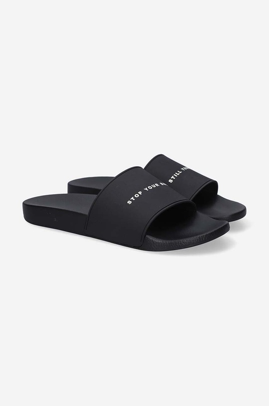 Rick Owens sliders Rubber Slippers black DU01C6821.RUBP11.BLACK