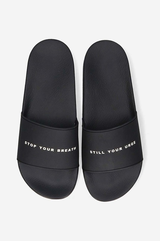 Rick Owens sliders Rubber Slippers DU01C6821.RUBP11.BLACK