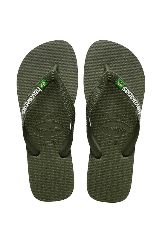Havaianas slapi BRASIL LOGO sintetic verde 4110850.3058