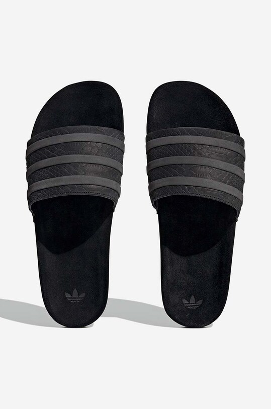 Кожаные шлепанцы adidas Originals Adilette FZ6451 чёрный FZ6451