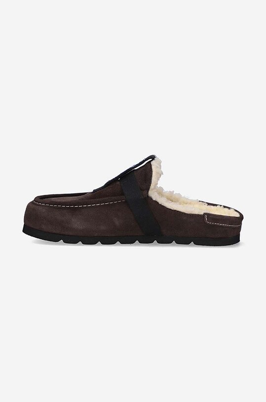 Încălțăminte MCQ papuci din piele Grow-Up 682023R27982123 maro