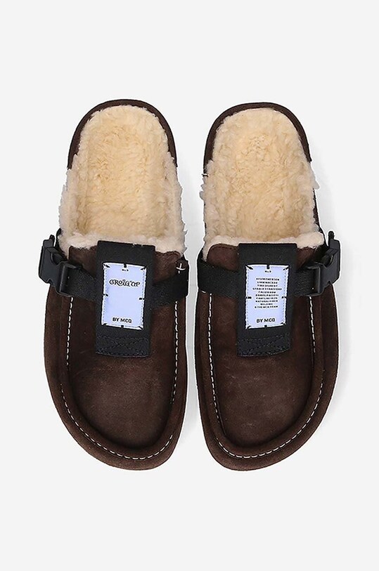 MCQ papuci din piele Grow-Up maro 682023R27982123
