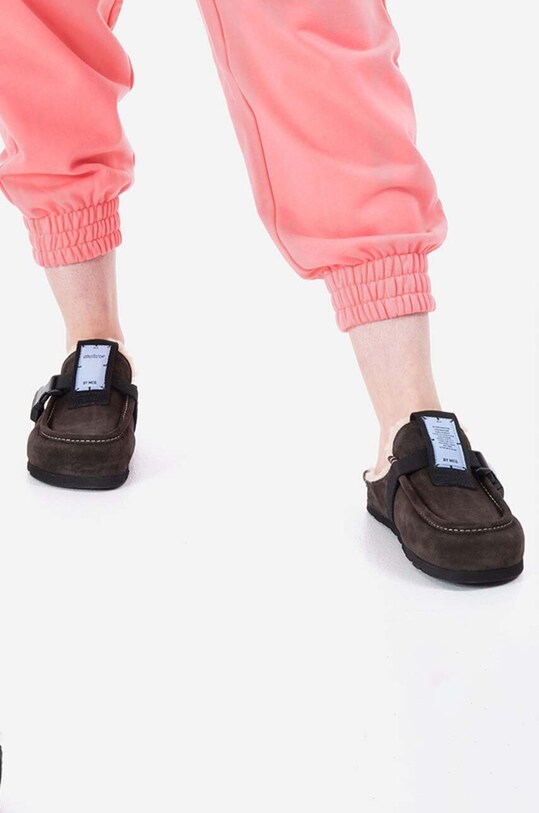 MCQ papuci din piele Grow-Up 682023R27982123 maro