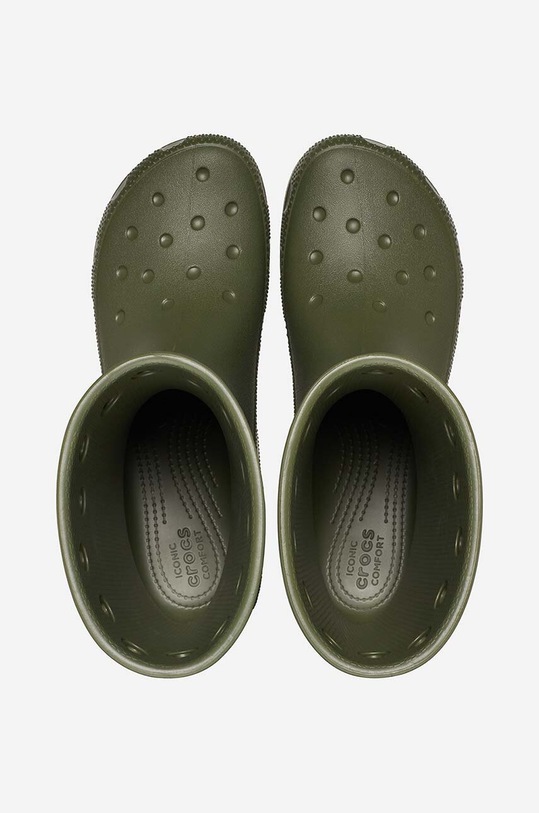 Gumene čizme Crocs Classic Rain Boot 208363.ARMY.GREEN zelena SS23
