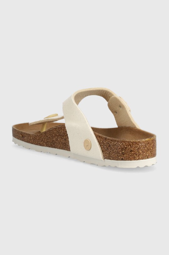 Obuwie Birkenstock klapki Gizeh Canvas 1023990.EGGSHELL beżowy