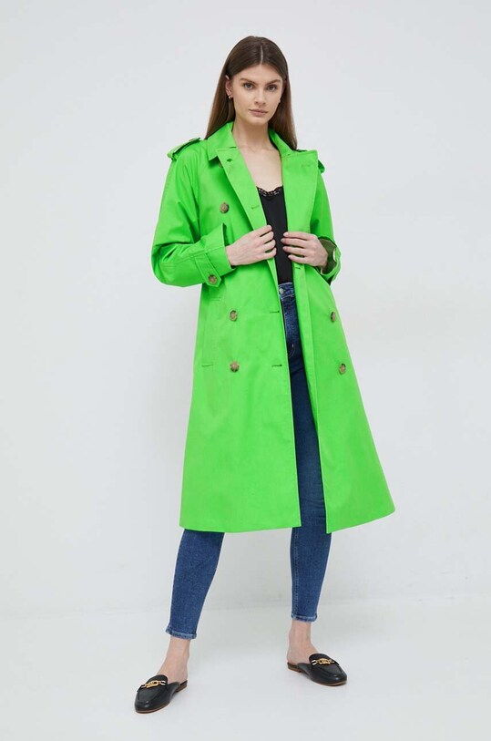 Tommy Hilfiger trenci din bumbac WW0WW36960.PPYX verde SS23