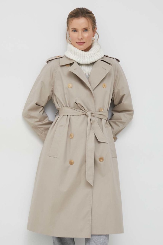 Pamučni baloner Tommy Hilfiger WW0WW36960.PPYX bež SS23