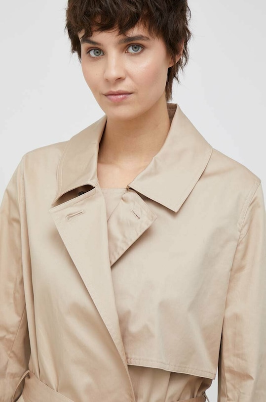 Хлопковый тренч Calvin Klein бежевый K20K205618.PPYX