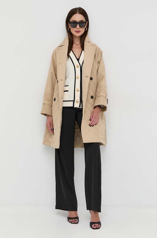 Plašč s primesjo kašmirja Weekend Max Mara 2354910137600 bež SS23