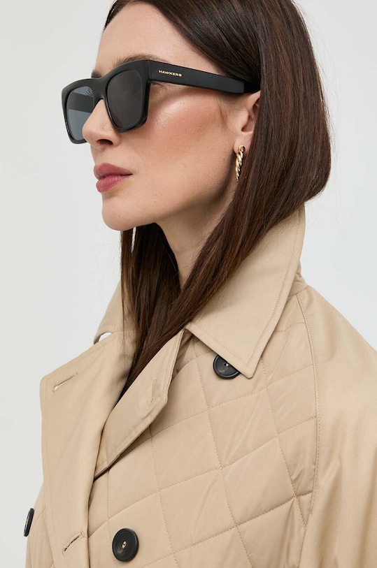 Weekend Max Mara płaszcz z domieszką kaszmiru beżowy 2354910137600