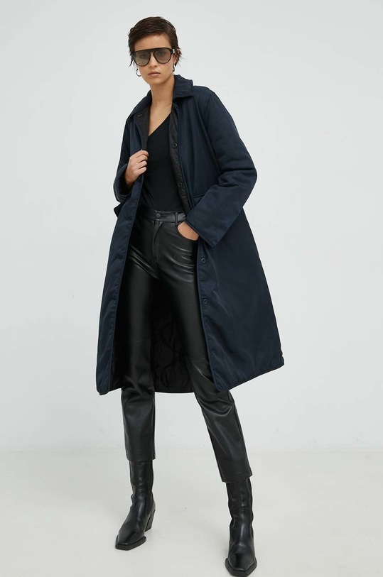 Μπουφάν δυο όψεων Samsoe Samsoe άλλο σκούρο μπλε F22400027