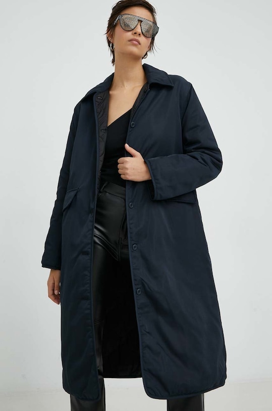 Μπουφάν δυο όψεων Samsoe Samsoe σκούρο μπλε F22400027