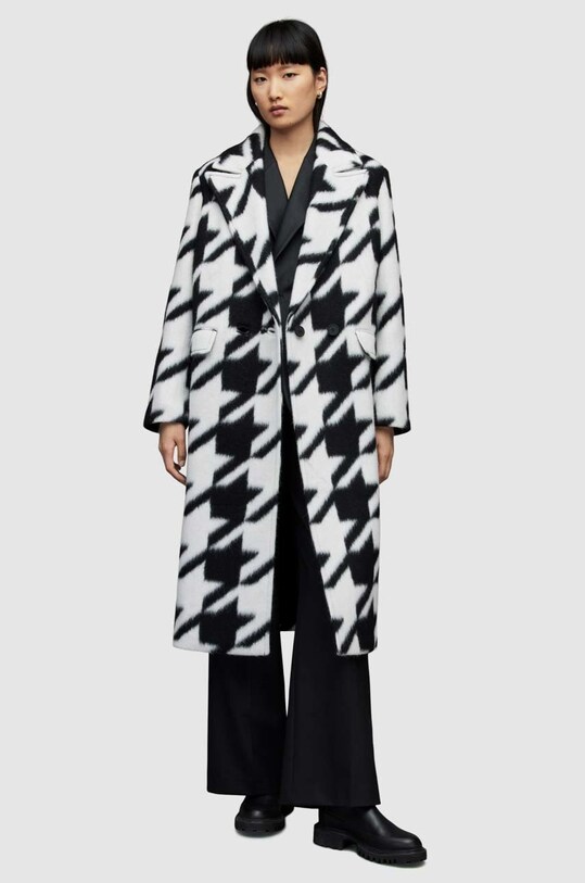 Одяг Пальто з домішкою вовни AllSaints WO089X чорний