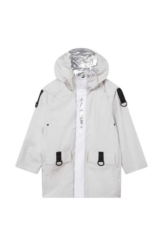 Karl Lagerfeld geaca reversibila pentru copii Z16149.156.162 argintiu SS23