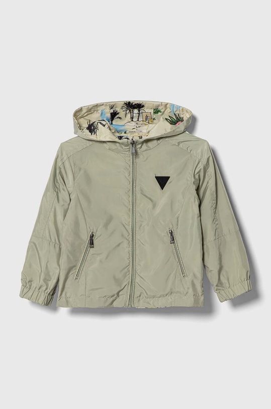 Guess geaca reversibila pentru copii N3GL00.WCFM0.PPYX verde SS23