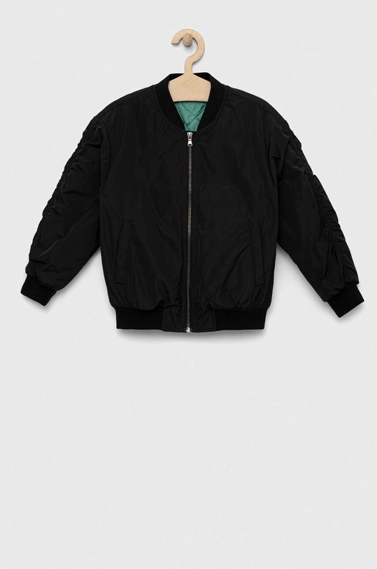 Детско яке бомбър Sisley 2E9GYN00M.G.SEASONAL черен SS23