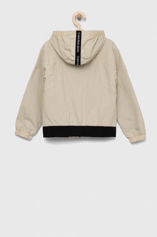 Chłopiec Calvin Klein Jeans kurtka dziecięca IB0IB01662.PPYX beżowy