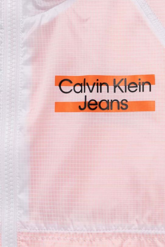 Detská bunda Calvin Klein Jeans IB0IB01659.PPYX oranžová