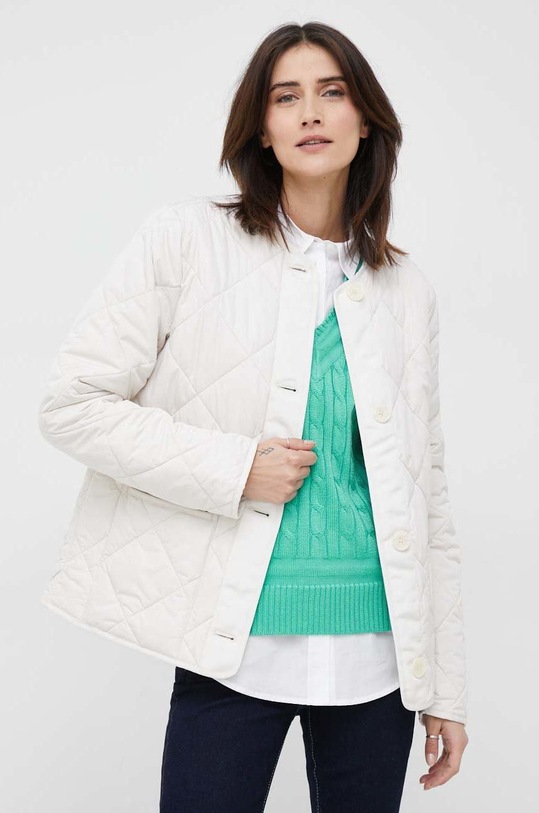 Bunda Tommy Hilfiger jemné zateplenie béžová WW0WW37355.PPYX