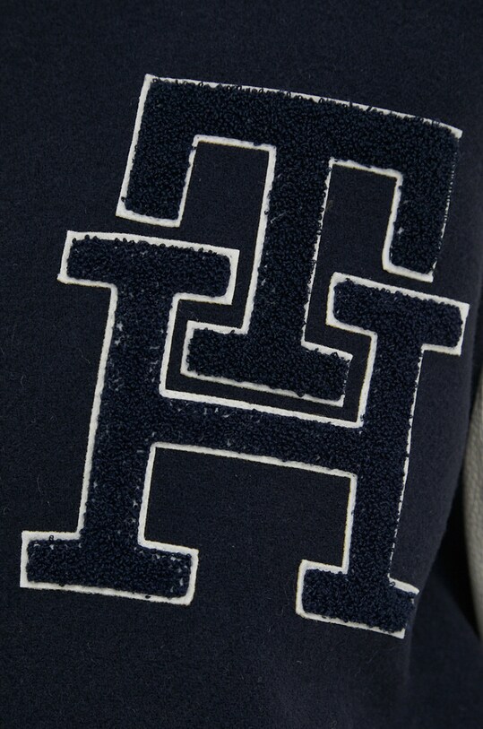 Tommy Hilfiger geaca de lana WW0WW37308.PPYX bleumarin
