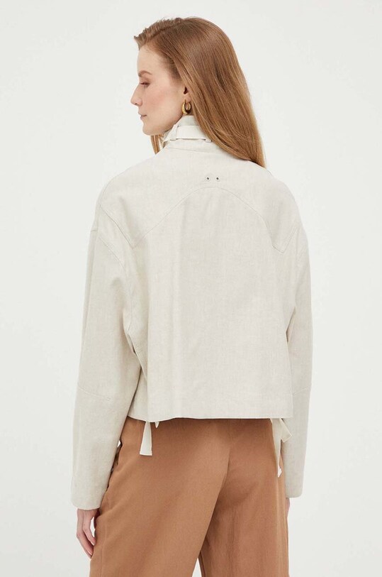 Ρούχα Λινό μπουφάν Calvin Klein K20K205627.PPYX μπεζ