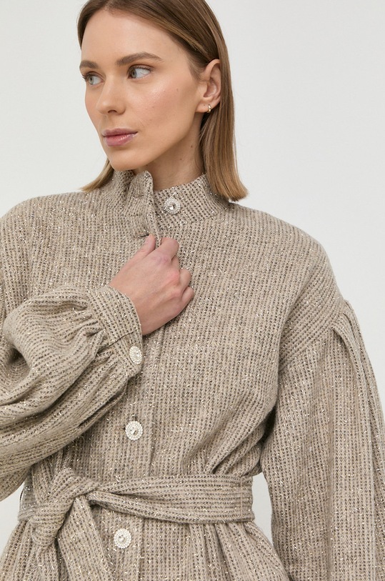 Піджак з домішкою вовни Bruuns Bazaar Bergenia Maddi бежевий BBW3157