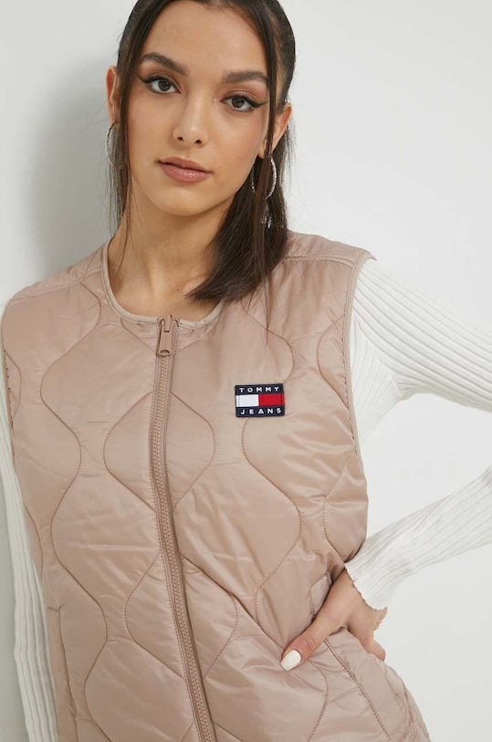 Obojstranná vesta Tommy Jeans DW0DW14934.PPYX béžová SS23