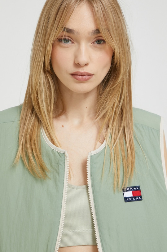 Γιλέκο δύο όψεων Tommy Jeans DW0DW14934.PPYX πράσινο