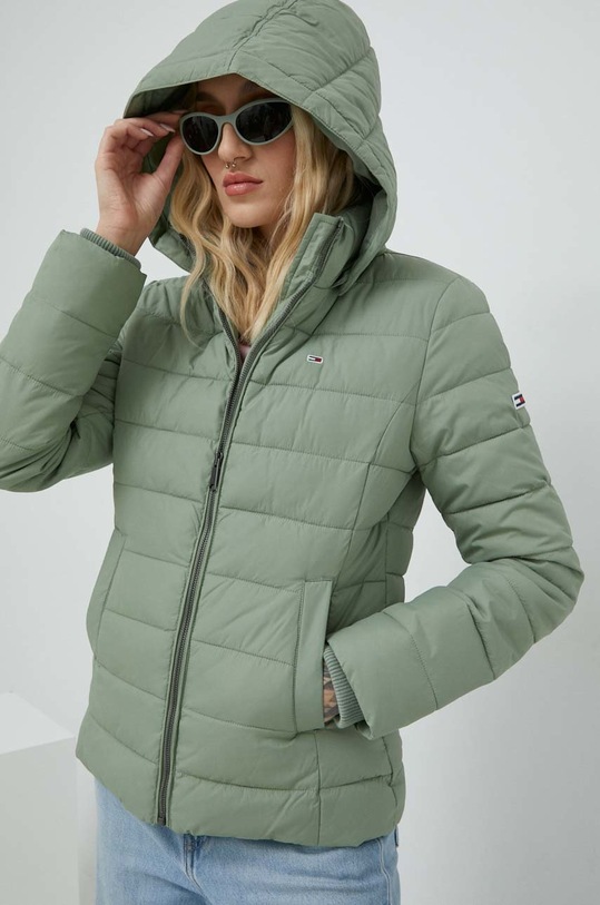 Bunda Tommy Jeans s podšívkou zelená DW0DW13741.PPYX