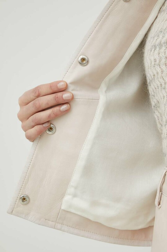 Шкіряна куртка Samsoe Samsoe F22400117