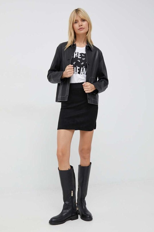 PS Paul Smith kurtka skórzana W2R.298J.K30947 czarny SS23