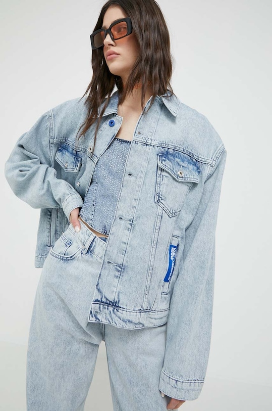 Džínová bunda Karl Lagerfeld Jeans modrá 231J1451